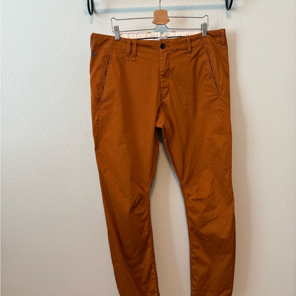 G-Star Raw Burnt Orange Chinos Slim Fit 38x32